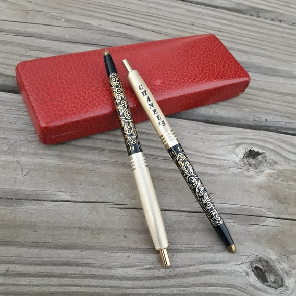 Vintage Writing Pen 14kt Gold Chanel No 5 Ink Set - Picture 14 of 16